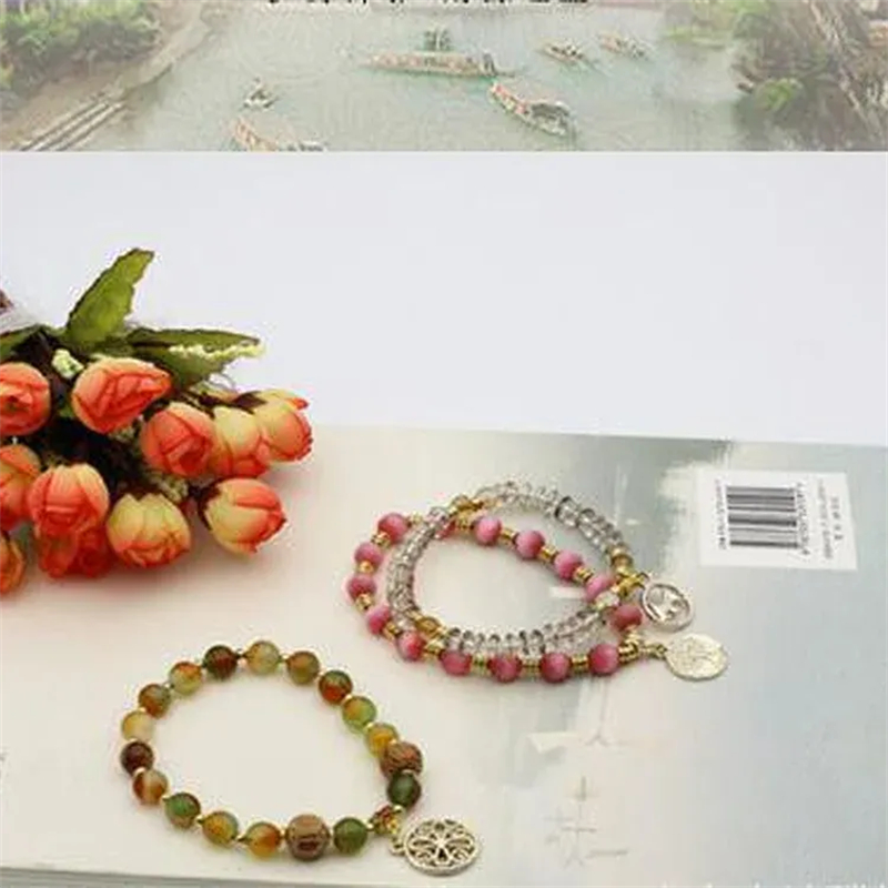 Totem Jewelry Boutique Crystal Beaded Tag Bracelet 208 details Picture