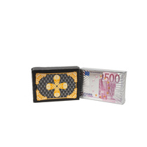 Gold foil poker new plastic gold foil poker PET material waterproof poker manufacturers supply