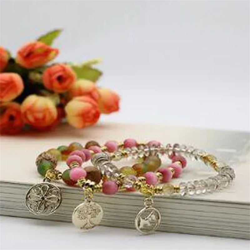 Totem Jewelry Boutique Crystal Beaded Tag Bracelet 208 Specification drawing