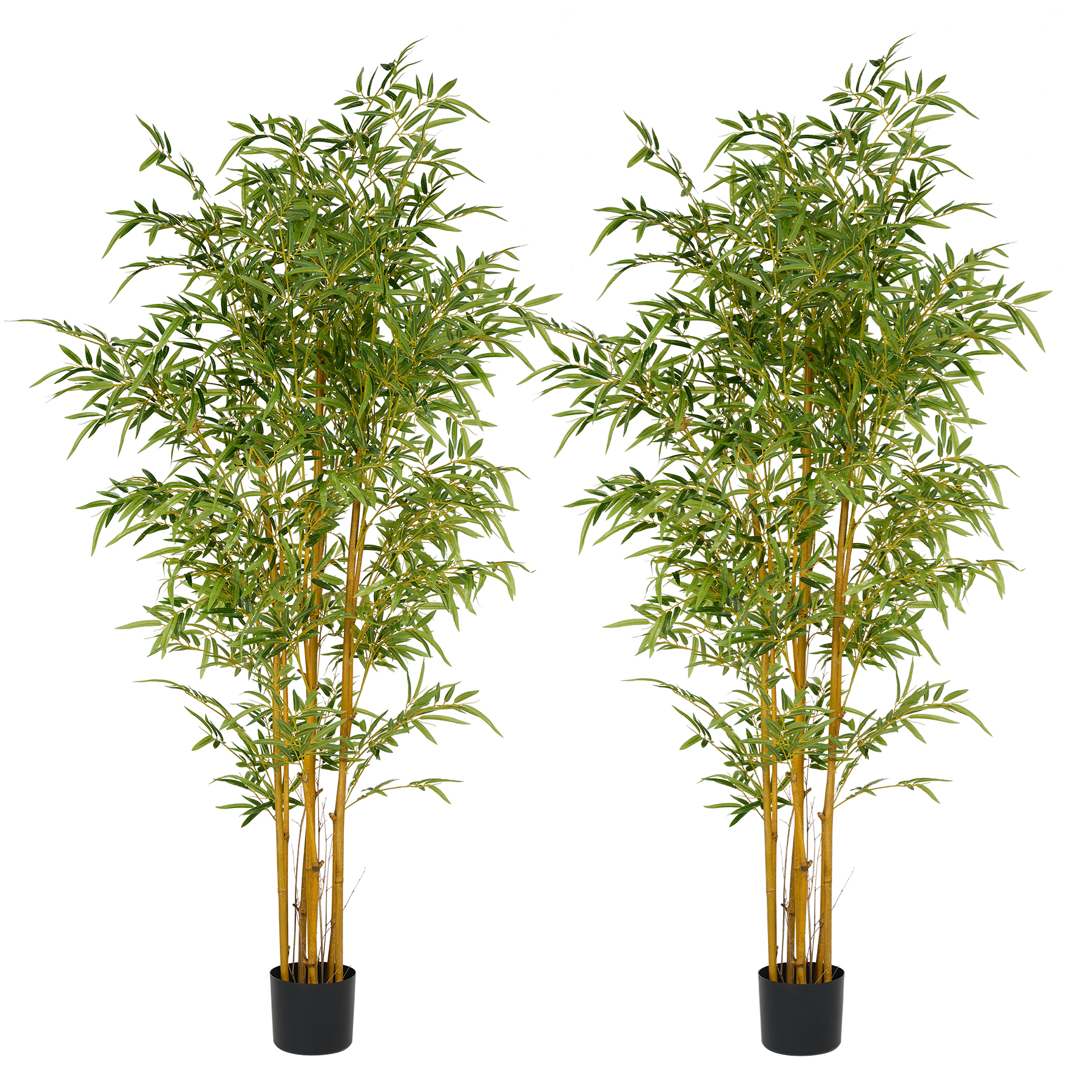 New flame-retardant simulation plant simulation bamboo bonsai bamboo cloud manufacturers direct supply Nordic simple style hotel home decoration simulation plant gold wire bamboo leaves true bamboo pole pot wholesale thumbnail