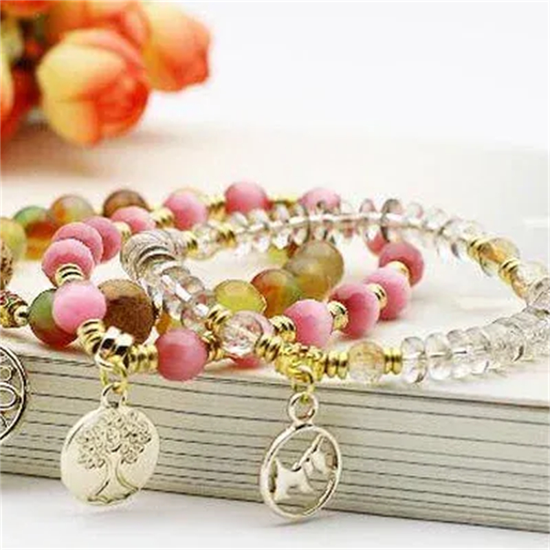 Totem Jewelry Boutique Crystal Beaded Tag Bracelet 208