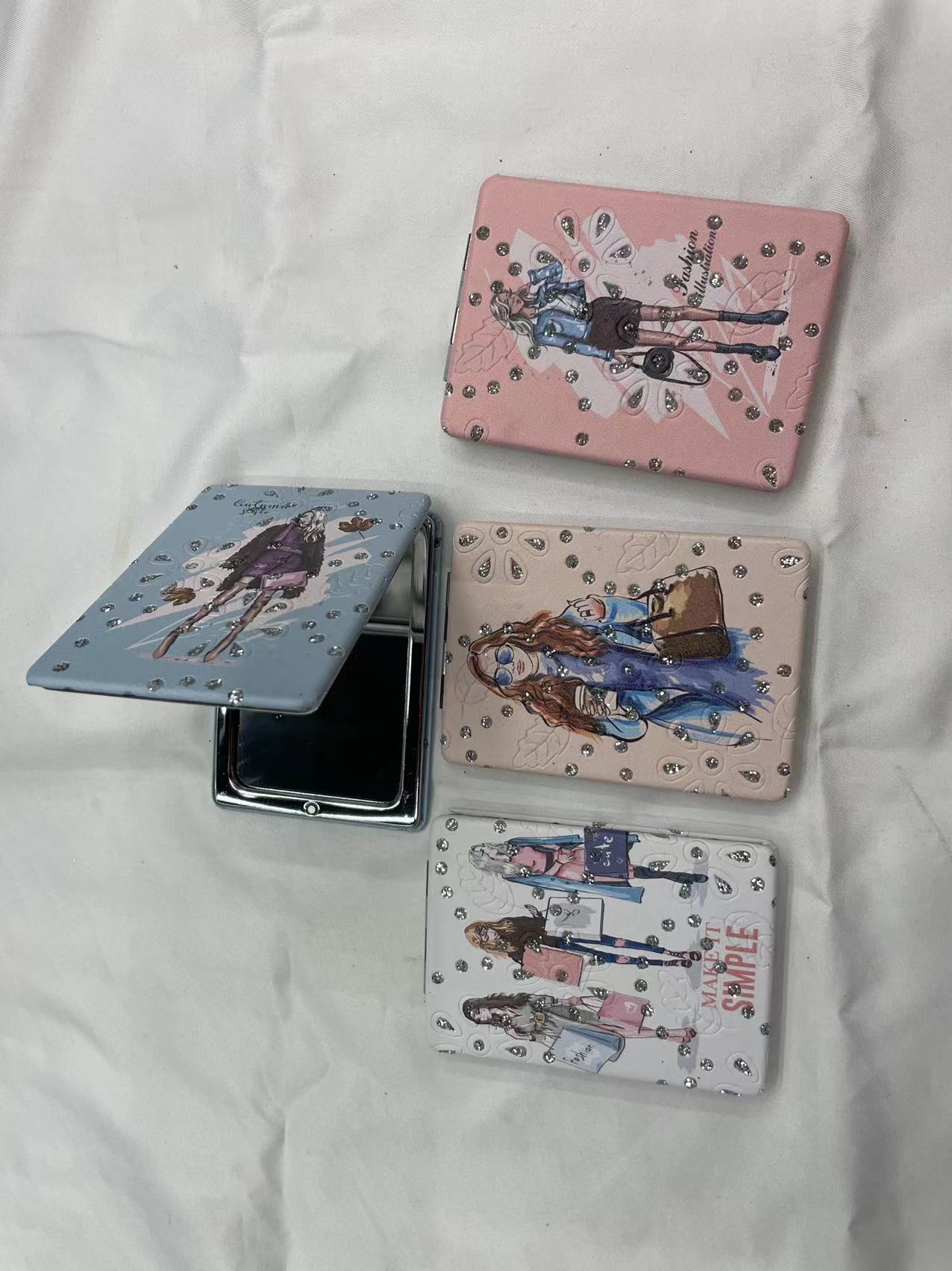 化妆镜/镜子/化妆镜台镜/镜子化妆镜/便携镜子细节图