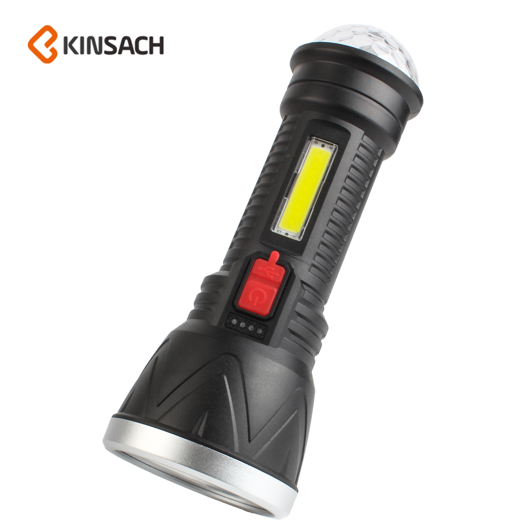 High-intensity long-range flashlight type-c Plastic stage atmosphere light flashlight flashlight Flashlight Flashlight Flashlight