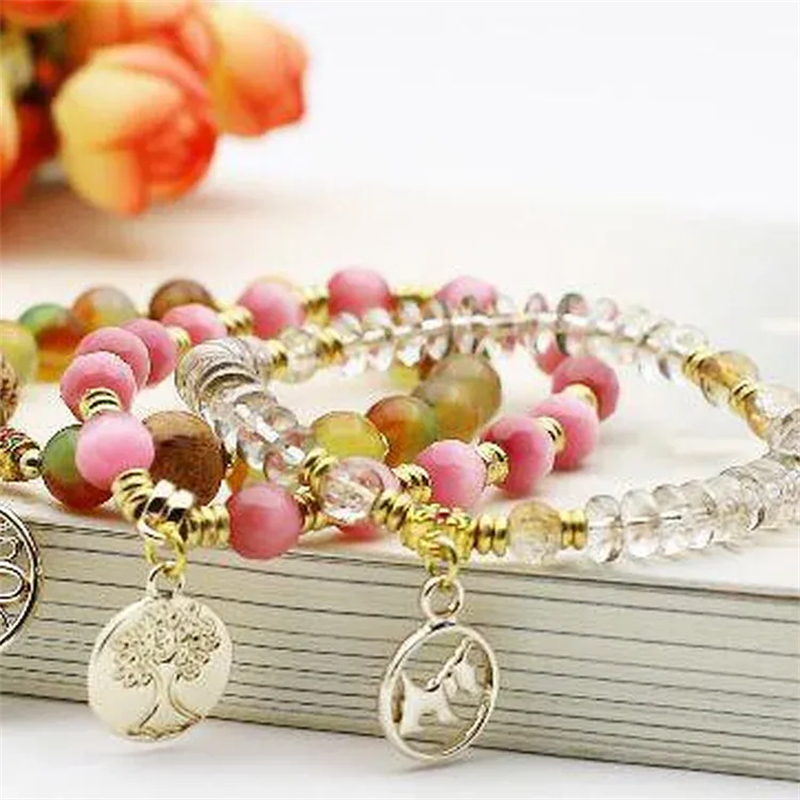 Totem Jewelry Boutique Crystal Beaded Tag Bracelet 208 Application Scenario