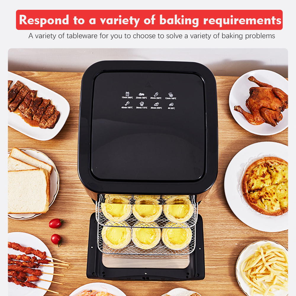 European regulation high power oil free automatic intelligent air fryer with display R.5293