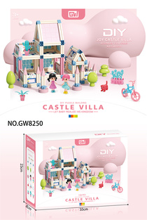 Yiwu Litian toys new dream 3D building blocks to build castle villa