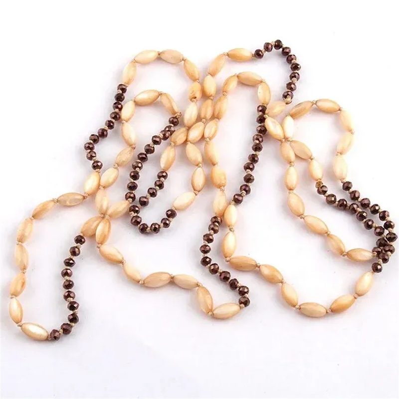 Totem Jewelry Beaded Double Strand Long Necklace Sweater Chain 150 Item Picture