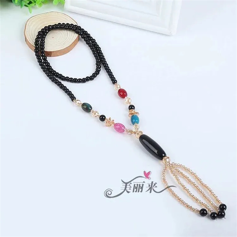 Totem Jewelry Boutique Agate Tube Pendant Necklace Sweater Chain 127 Specification drawing