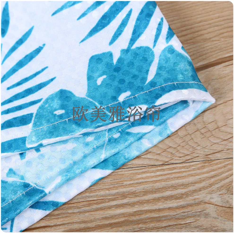 Bathroom shower curtain set Perforation-free toilet tarp toilet mildew resistant partition curtain Shower curtain curtain Door curtain Waffle shower curtain Application Scenario