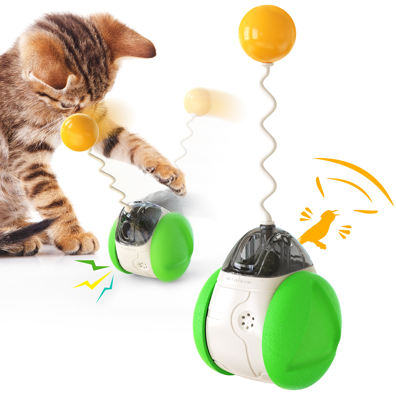 新款宠物用品发声平衡车猫咪自嗨玩具解闷吸引猫咪注意力提高智力猫咪宠物玩具详情7