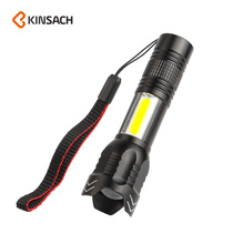 USB aluminum flashlight XPE flashlight