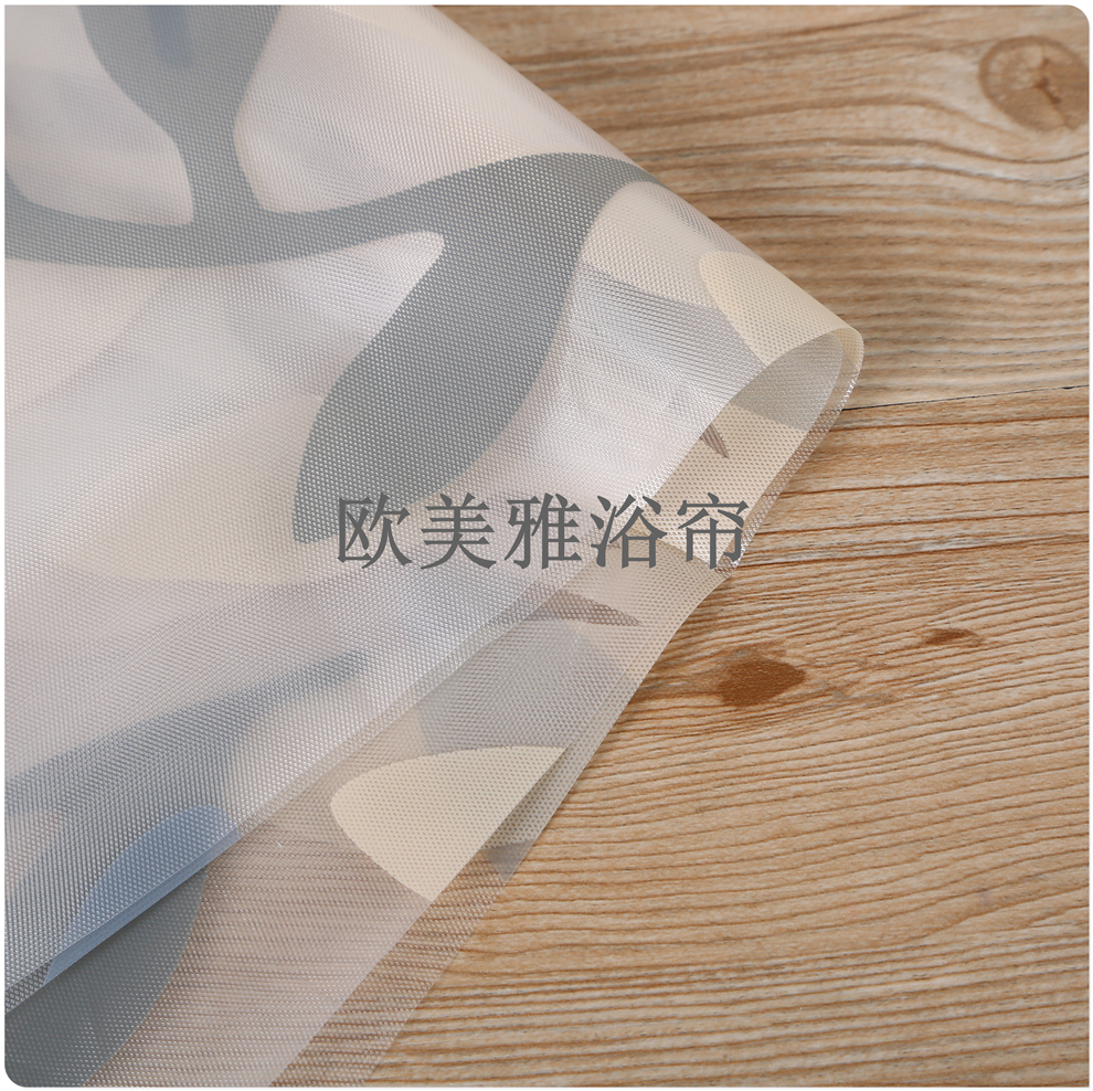 Bathroom shower curtain set Perforation-free toilet tarp toilet mildew resistant partition curtain Shower curtain curtain door curtain foot hook shower curtain Item Picture