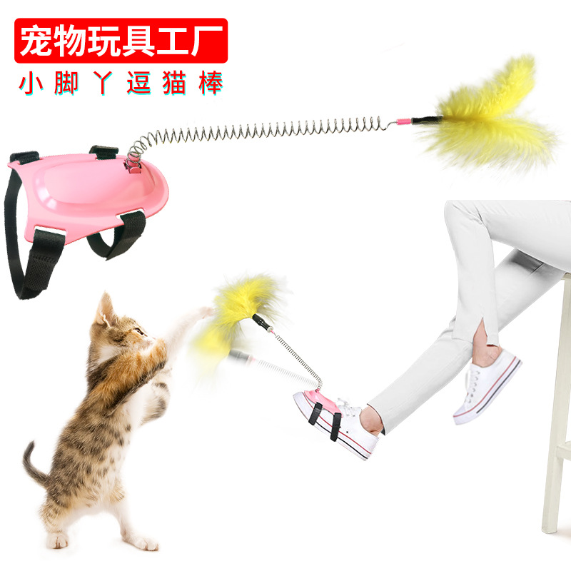 The new pet product, the little foot cat toy, can release your cat's nature, relieve boredom, attract their attention and improve their intelligence. It's a cat toy Specification image