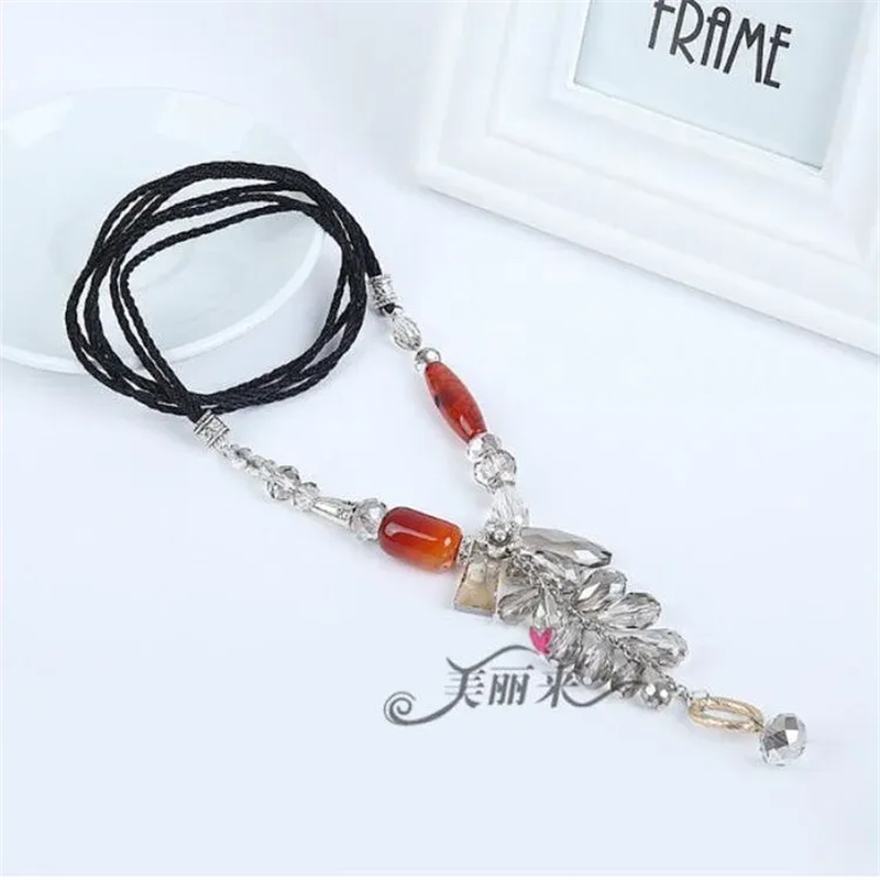 Totem Jewelry Trend Fashion With Angel Wings Crystal Pendant Necklace 121 Specification drawing