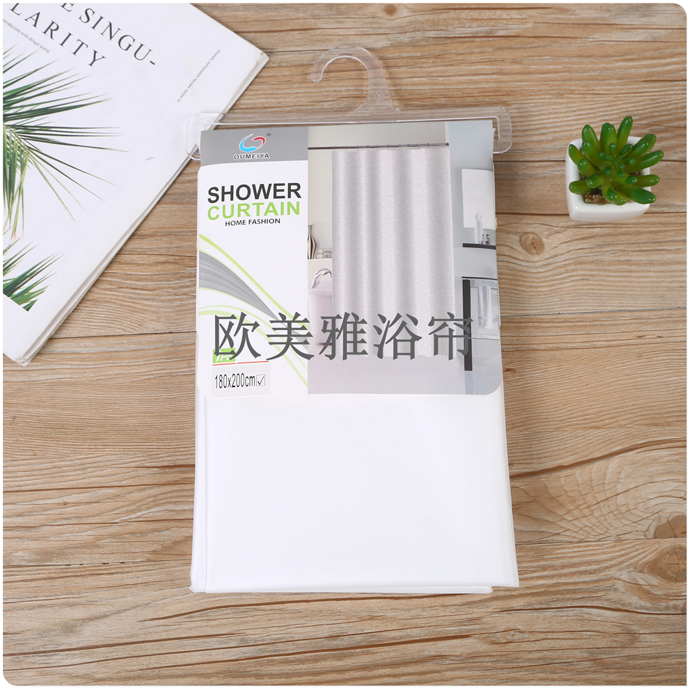 Bathroom shower curtain set Perforation-free toilet tarp toilet mildew resistant partition curtain Shower curtain curtain door curtain New shower curtain Specification drawing