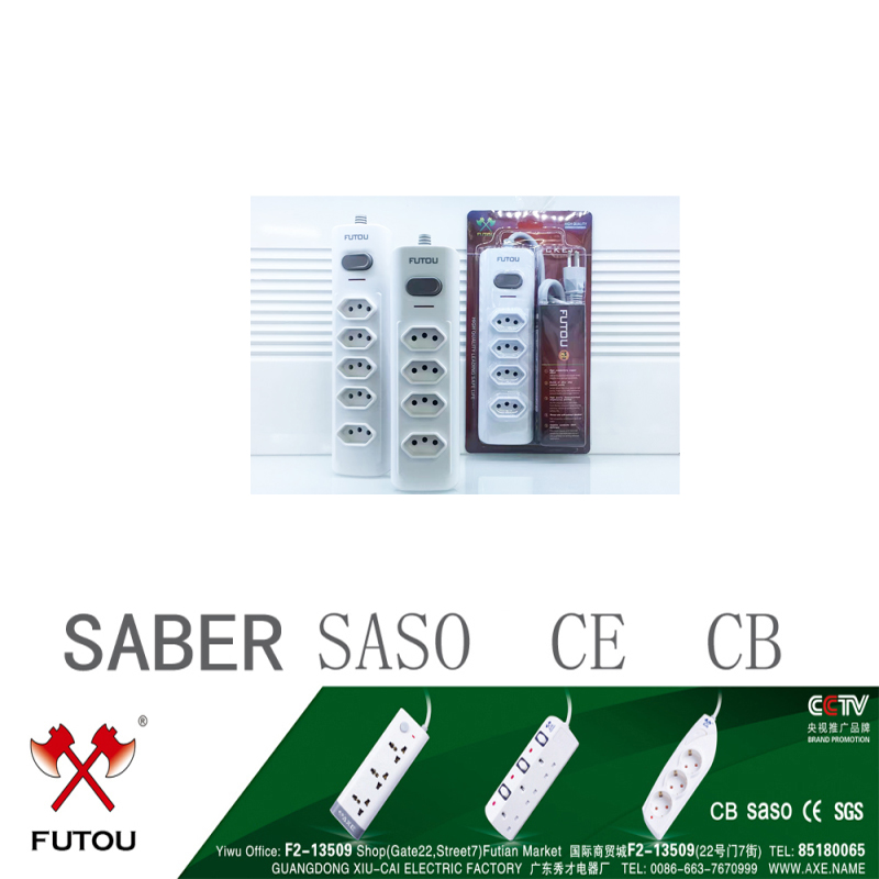 Brazil Socket To Sample Custom Brazil With Meter Socket Strip Meter Brazil Voltmeter Brazil Plug All Copper Power Socket South Africa Socket details Picture