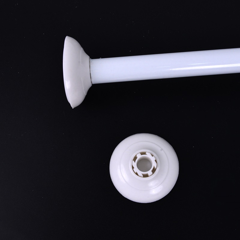 Aluminum Alloy Shower Curtain Dry And Wet Separation Support Rod Curtain Rod Balcony Bathroom Shower Curtain Rod 80*80Cm Blister Shell Rod Application Scenario