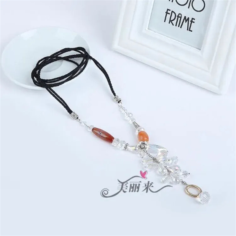 Totem Jewelry Trend Fashion With Angel Wings Crystal Pendant Necklace 121 details Picture