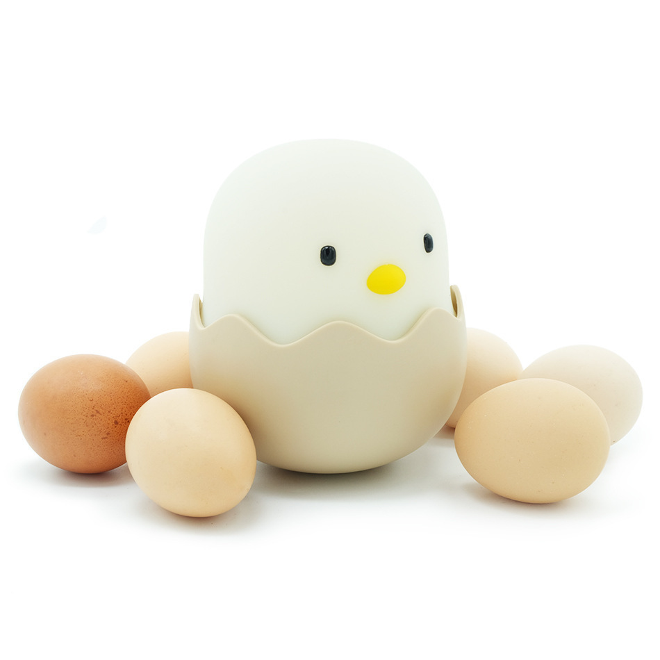 Eggshell chicken silicone night light