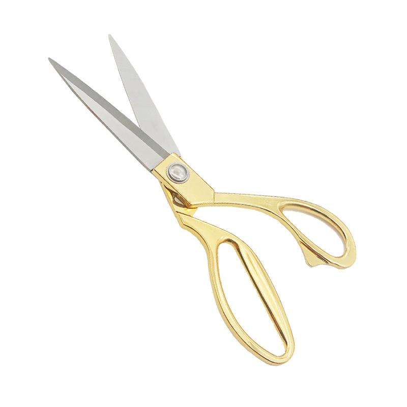 Stainless steel gold plated tailor's scissors