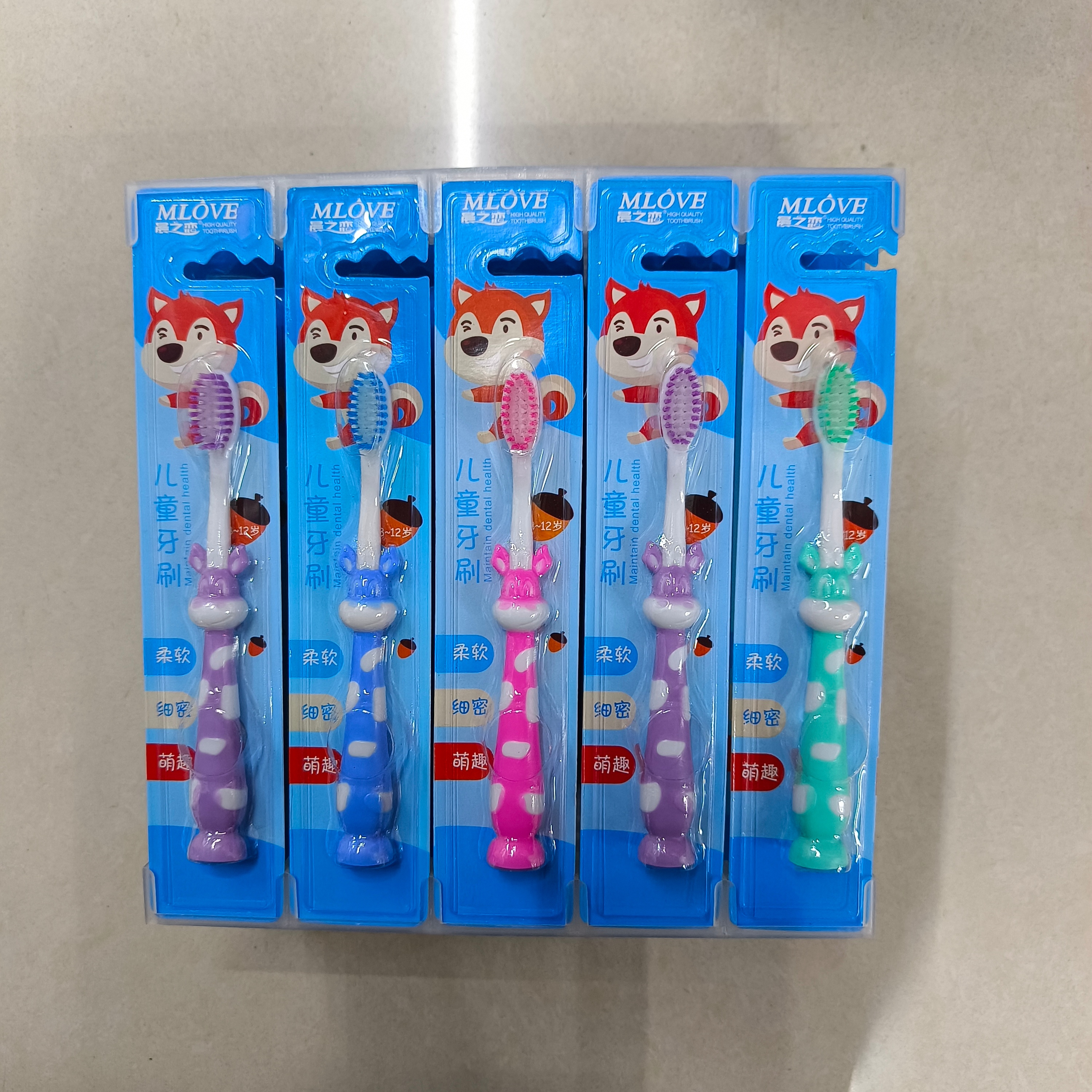 Saturday daily necessities department toothbrush wholesale morning love 317 (30 / seat) soft hair children's cartoon toothbrush