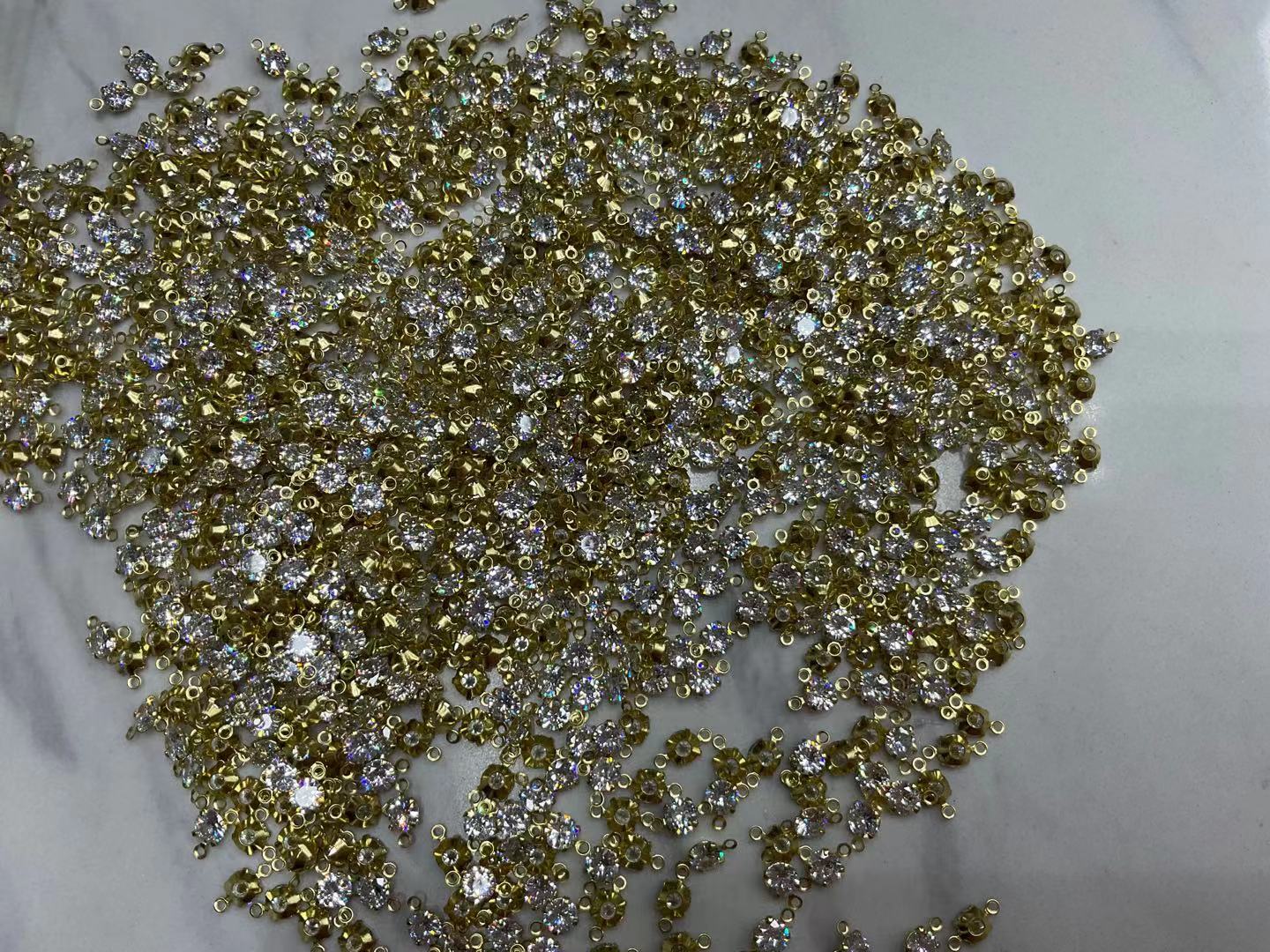 5Mm Hollow Double Hanging + Real Zirconium New Dollar Copper Factory Direct Sales Network Red details Picture