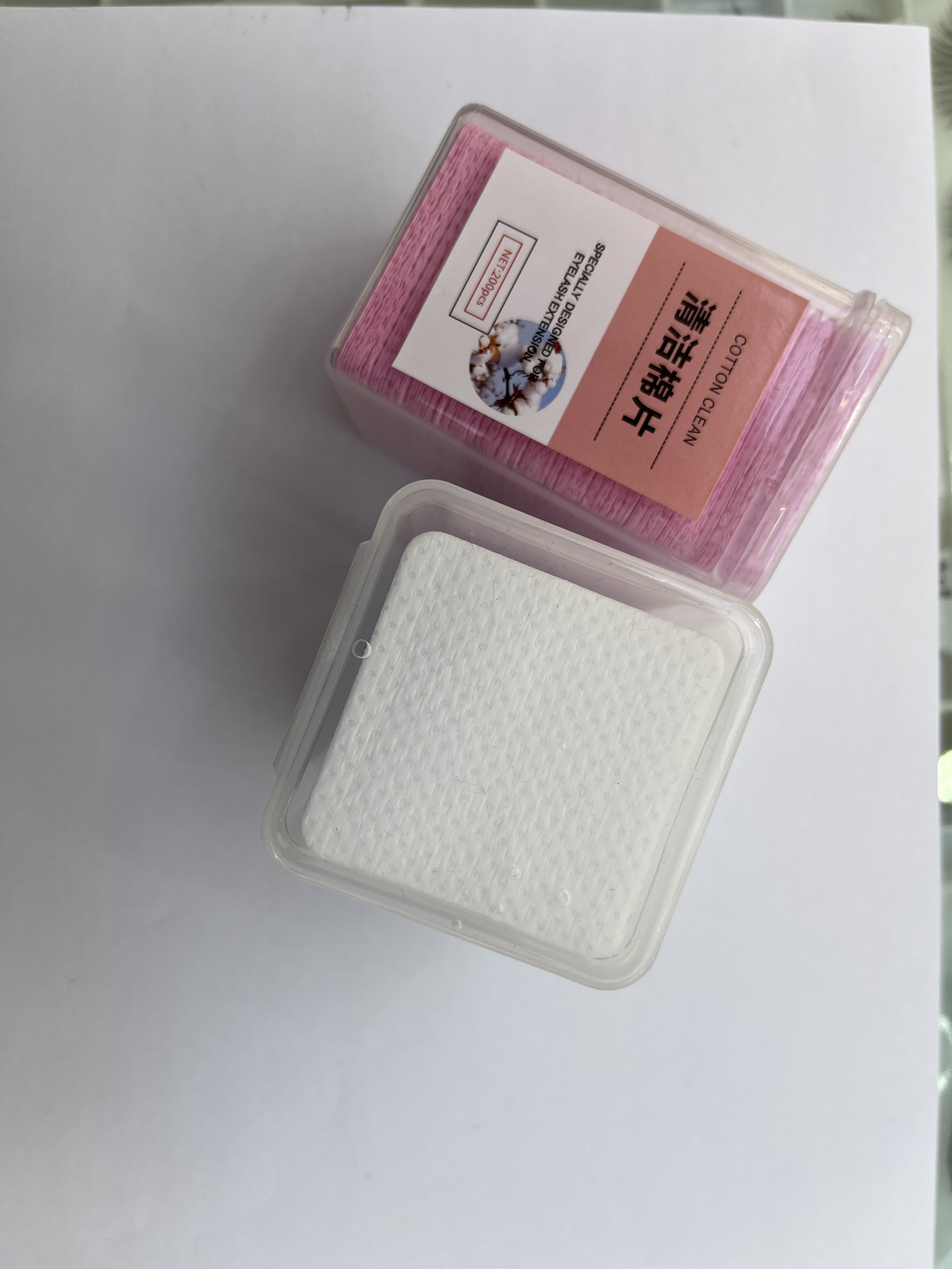 New Show False Eyelash Grafting Aid Glue Cleaning Pad details Picture