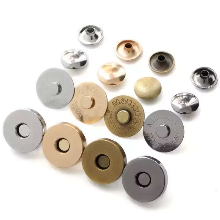 14mm18mm普通金属磁扣钮扣箱包暗扣扣子磁铁扣吸扣磁扣黑色衣服隐形包包磁吸磁铁纽扣子母免缝扣包包的配件扣子锁扣吸盘详情1