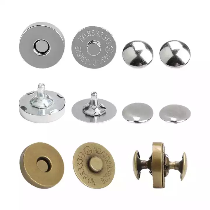 14mm18mm普通金属磁扣钮扣箱包暗扣扣子磁铁扣吸扣磁扣黑色衣服隐形包包磁吸磁铁纽扣子母免缝扣包包的配件扣子锁扣吸盘详情3