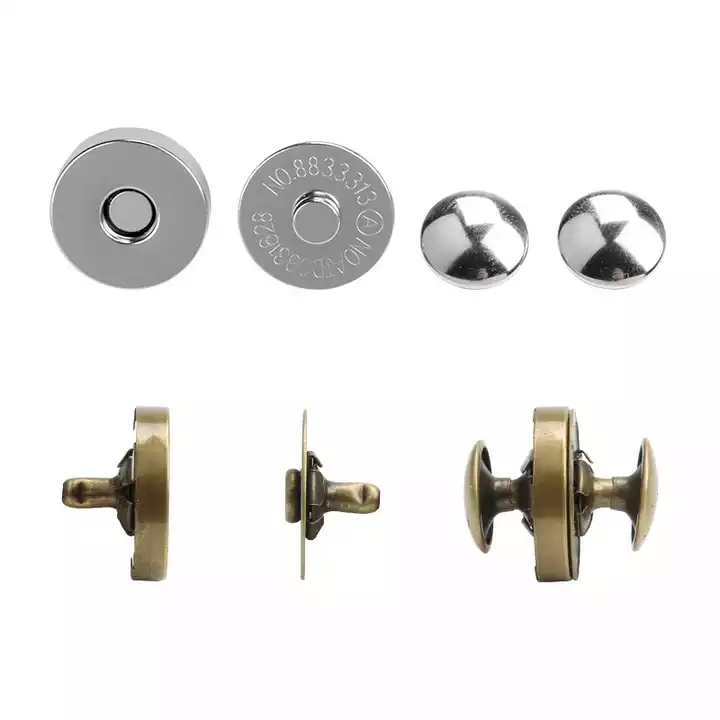 14mm18mm普通金属磁扣钮扣箱包暗扣扣子磁铁扣吸扣磁扣黑色衣服隐形包包磁吸磁铁纽扣子母免缝扣包包的配件扣子锁扣吸盘详情4