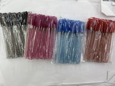 New Show False Eyelash Extension Aid Crystal Mascara Brush