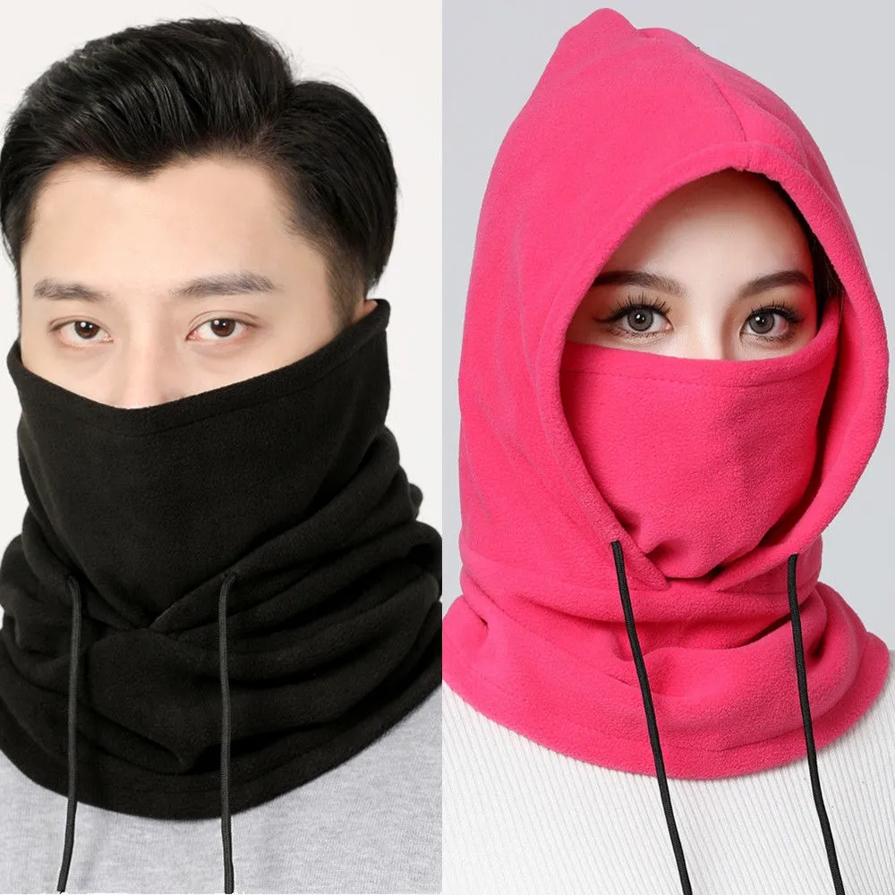 Cycling Hat Winter Windproof Outdoor Sports Bib Winterproof Thickened Head Cover Cs Mask Fleece Warm Hat details Picture