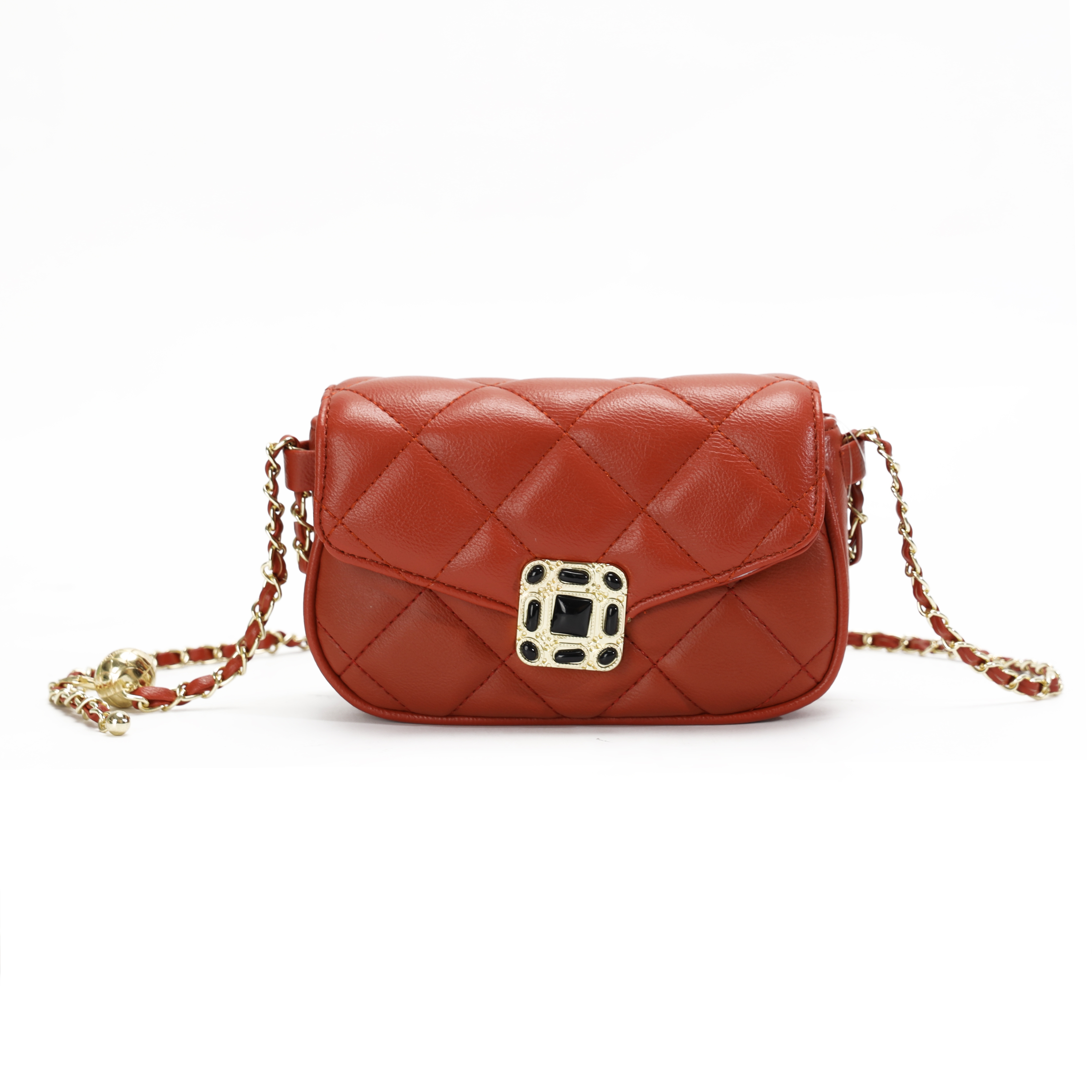 Bag woman 2021 new fashion mini bag ins Korean version single shoulder crossbody bag new texture ins Ringer chain bag crossbody bag thumbnail