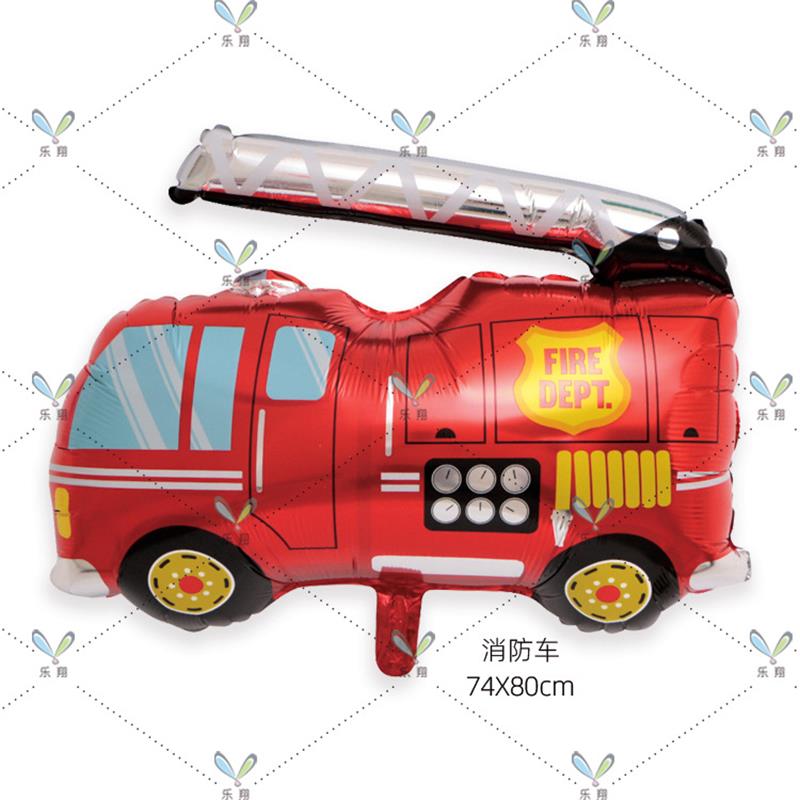 Three-dimensional assembly engineering vehicles, military vehicles, party balloons, aluminum film balloons details Picture