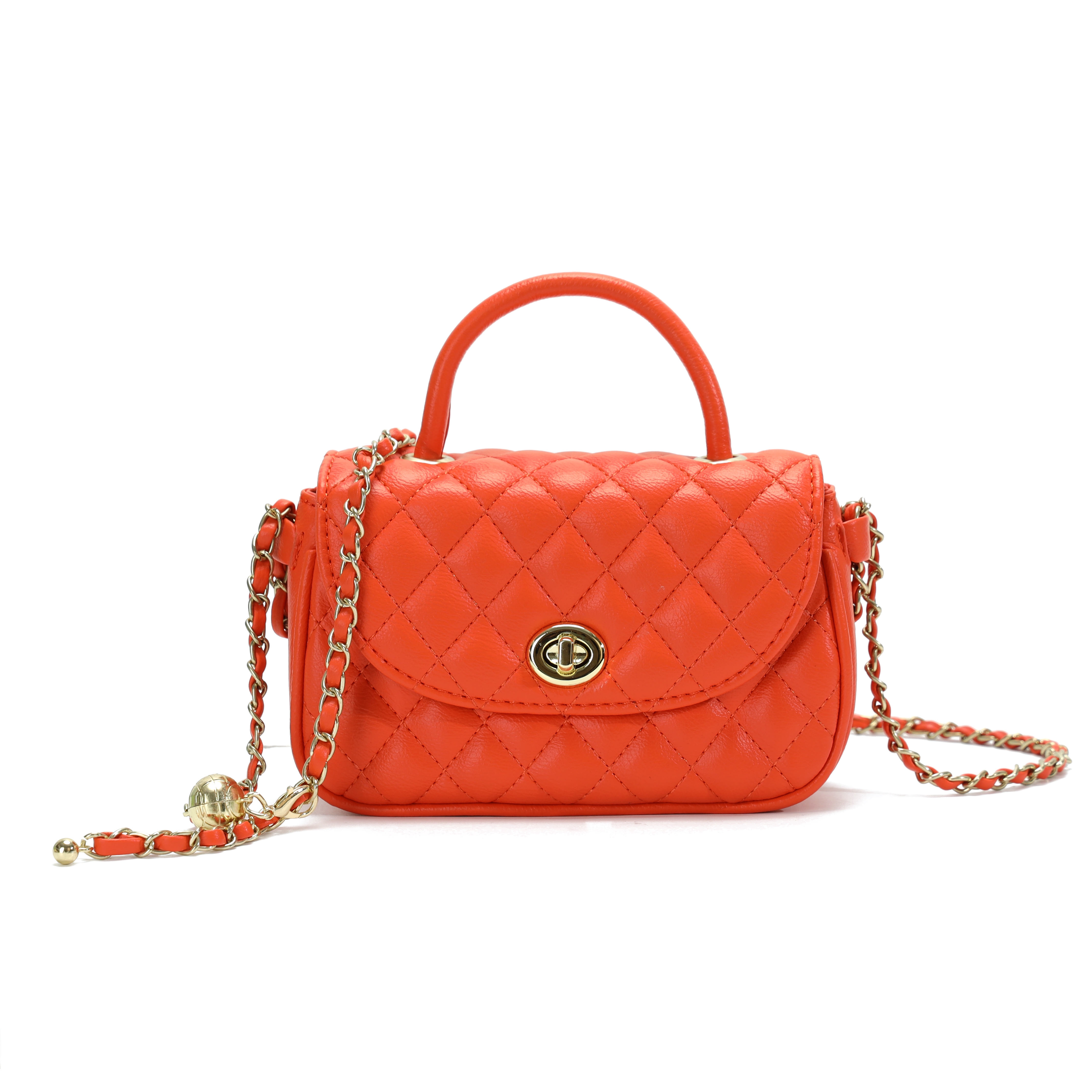 Bag women 2021 new fashion mini bag ins Korean version single shoulder crossbody bag small fragrant wind Ring-grid chain bag women's bag new cross-body bag trend chain hand thumbnail