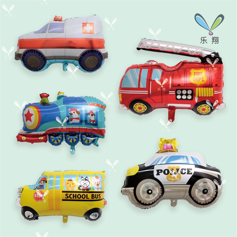 Three-dimensional assembly engineering vehicles, military vehicles, party balloons, aluminum film balloons Specification image