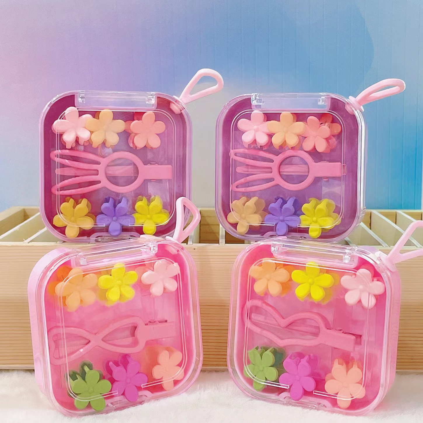 Multi-color small box 6 claw clip fashion color large duck clip shape cute rich classic durable thumbnail