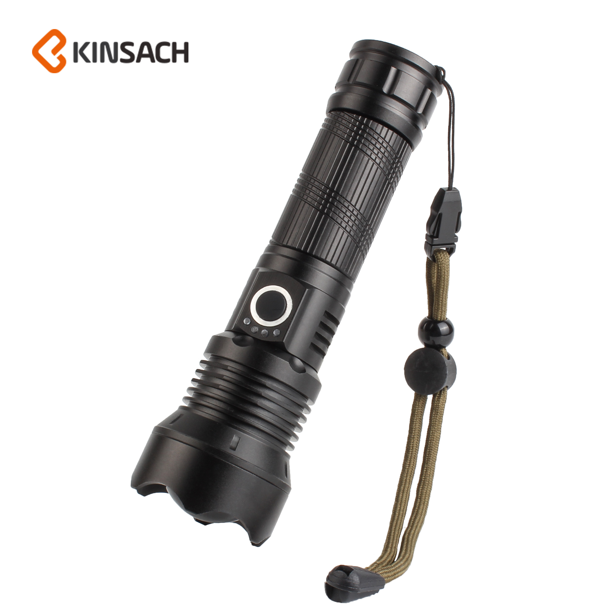 type-c aluminum alloy flashlight Outdoor bright lighting zoom charger flashlight