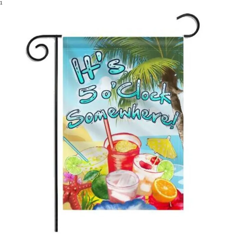 Amazon Summer Garden Flag Digital Double-Sided Linen Printed Pattern Outdoor Garden Flag Manufacturers Choose Wholesale 1