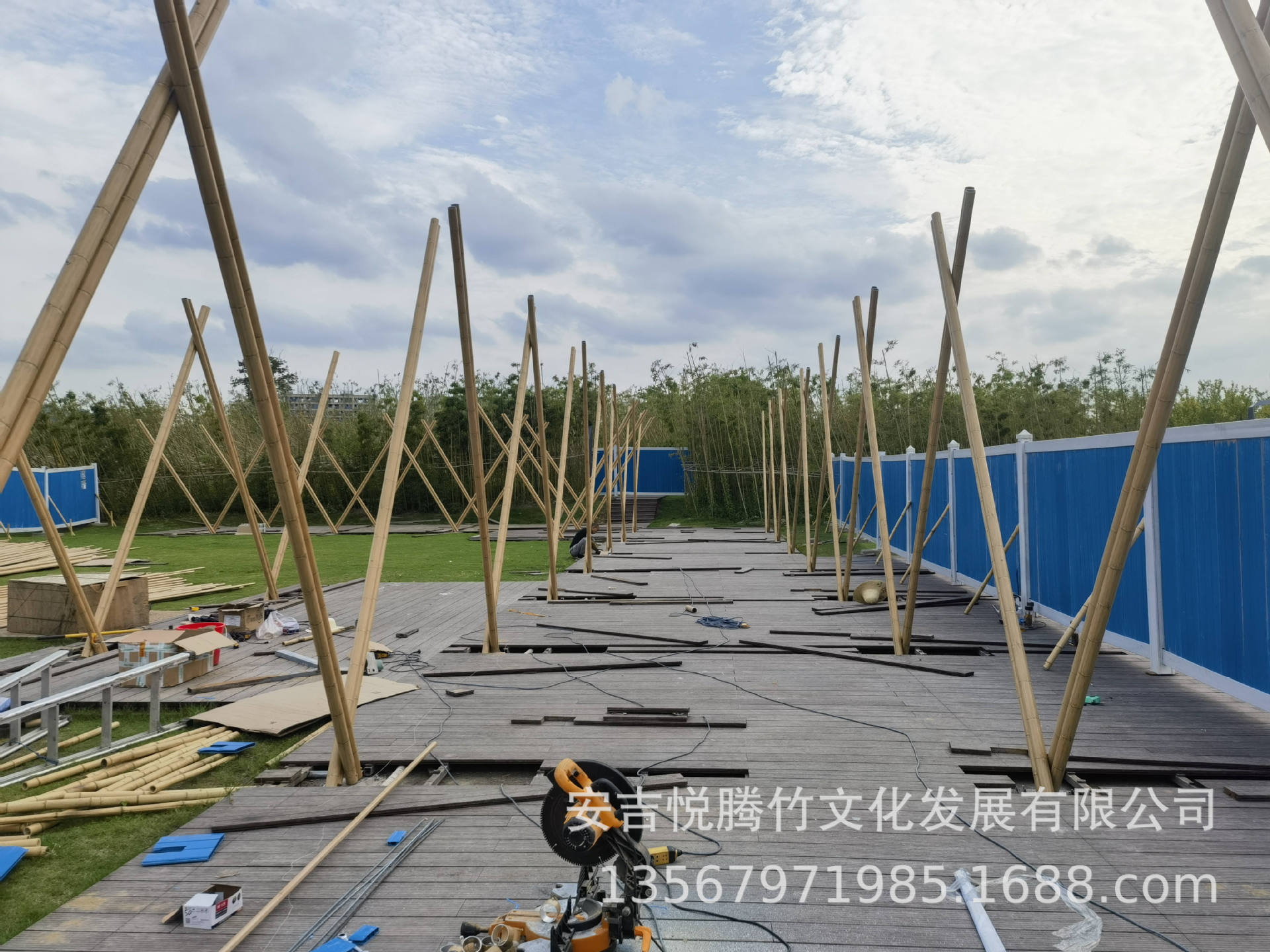 铝竹长廊悦腾竹文化专业设计施工各类竹建筑竹结构竹装置竹装饰详情6