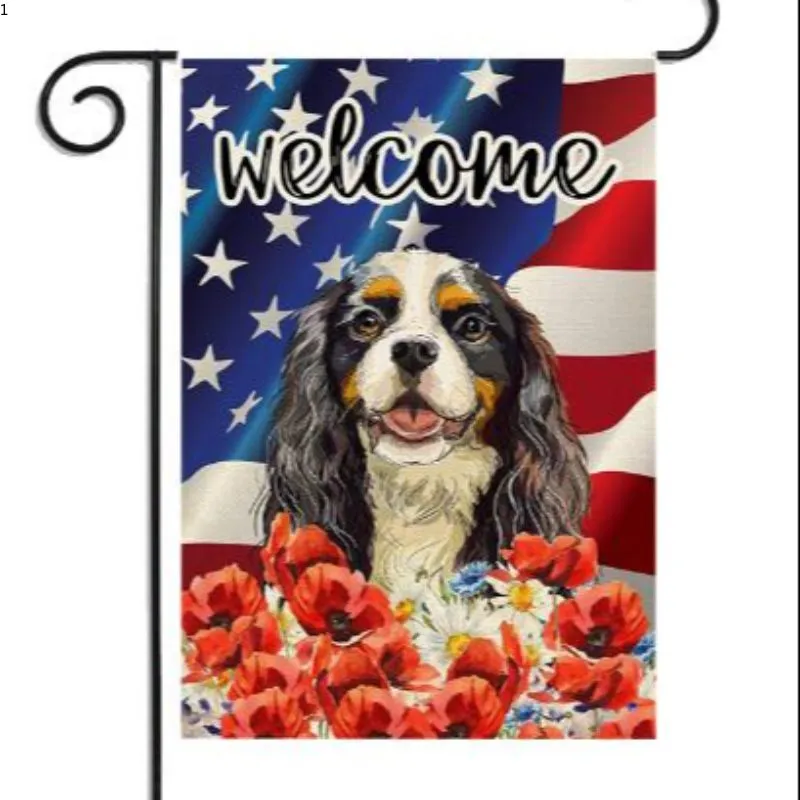 Amazon For Summer Garden Flag Digital Double-Sided Linen Printed Pattern Outdoor Garden Flag Manufacturers Wholesale 3 Item Picture
