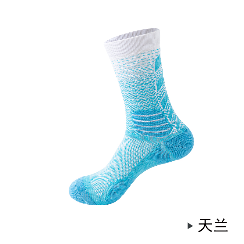 Gradient high-top ball thickened competition comprehensive practical sports socks professional basketball socks Specification drawing