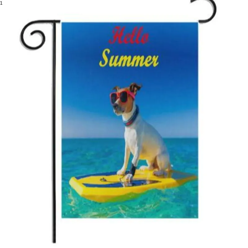 Amazon For Summer Garden Flag Digital Double-Sided Linen Print Pattern Outdoor Garden Flag Manufacturers Direct Wholesale 2