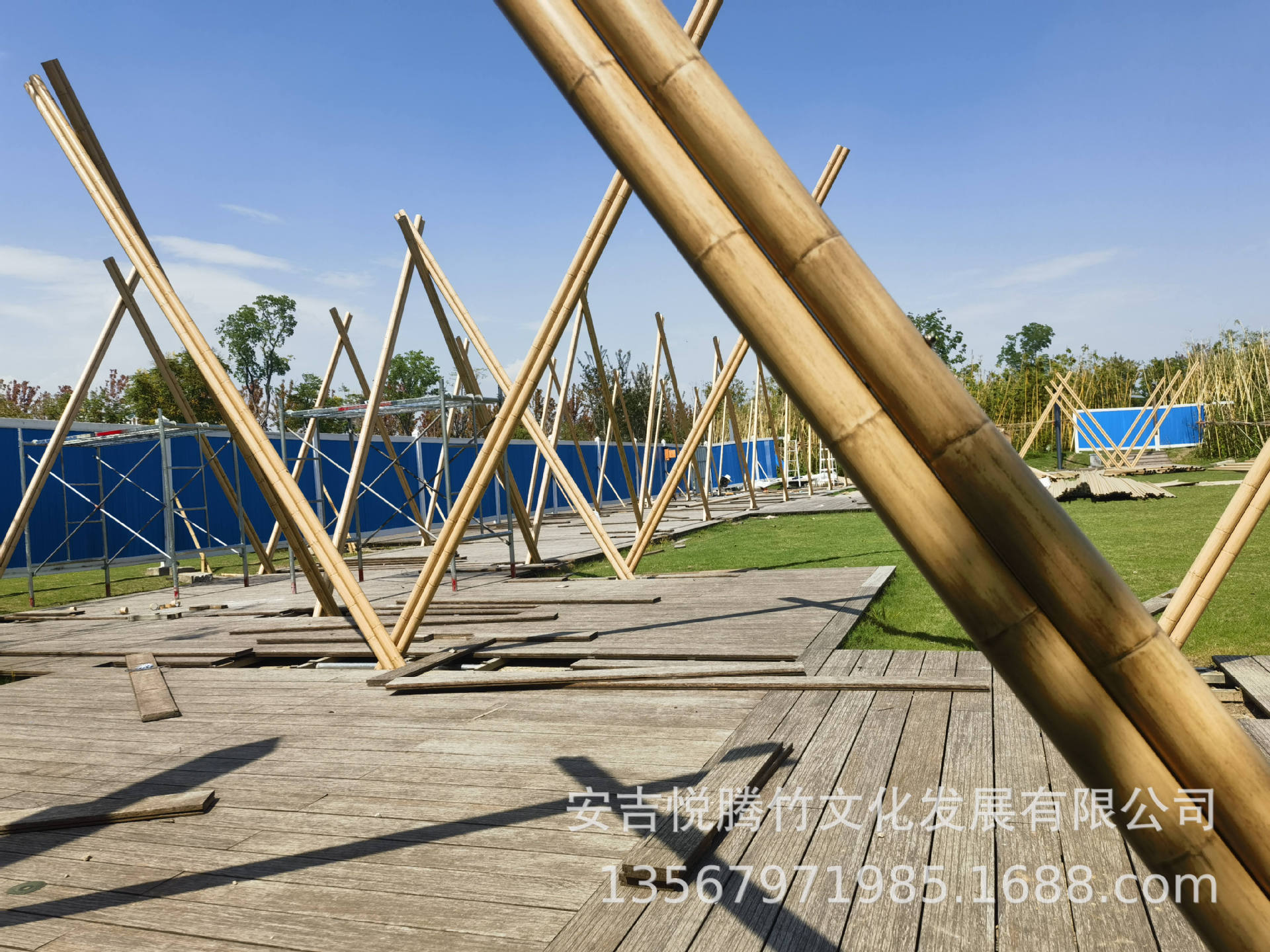 铝竹长廊悦腾竹文化专业设计施工各类竹建筑竹结构竹装置竹装饰详情7