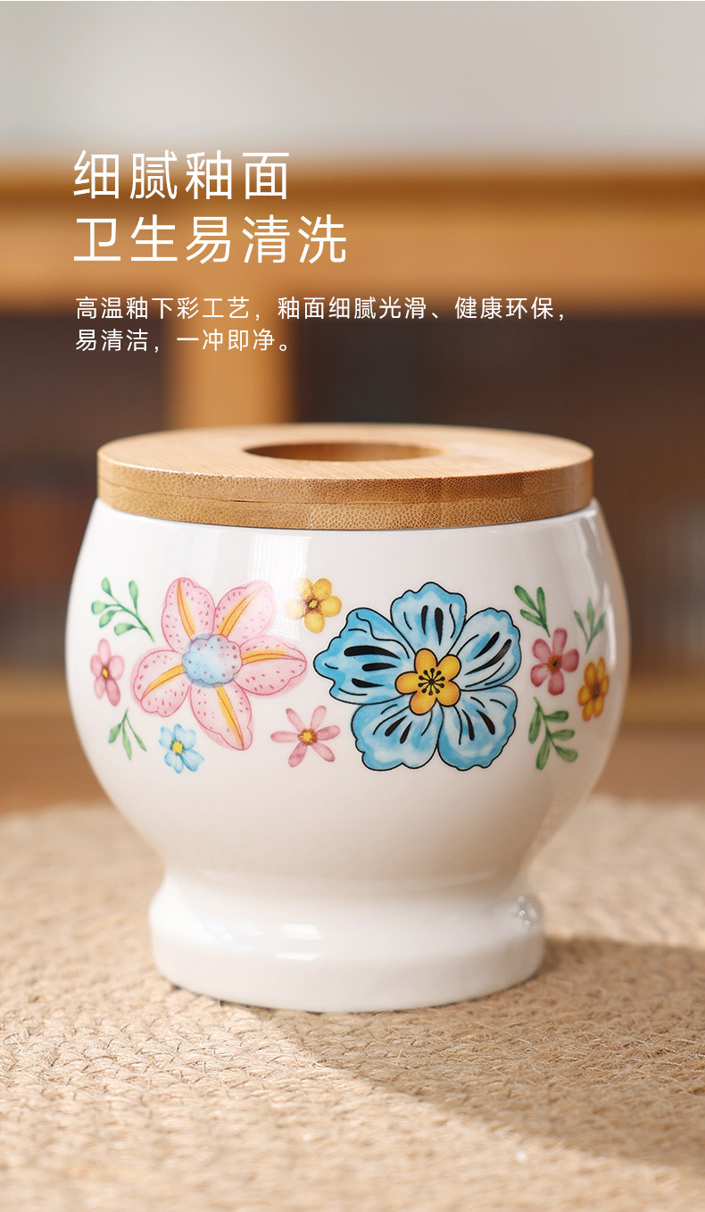 Tao Bao Wang Ceramic Garlic mashing Machine, garlic mortar, household manual mashing jar, multi-functional garlic puree and garlic paste grinder pic 3