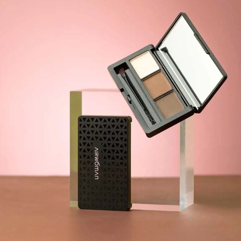 爱沃玛立体造型三色眉粉自然持久化妆品套装彩妆不易脱色鼻影高光三合一彩妆盘 彩妆套装、彩妆盘 /