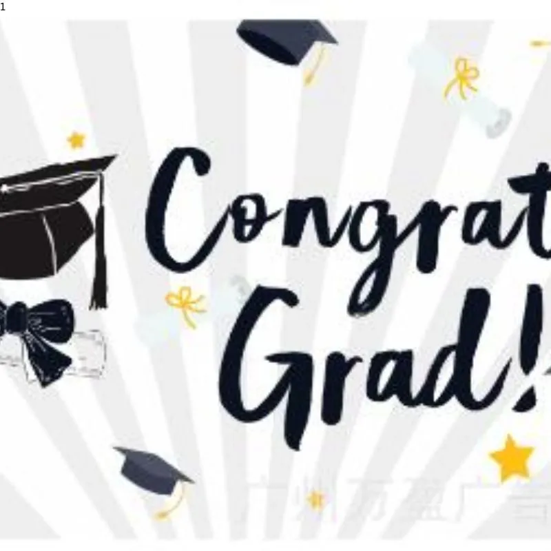Cross-Border New Graduation Season Banner Graduation Party Door Curtain Outdoor Decorative Background Cloth Hanging Flag Festival Hanging Flag Hanging Cloth More Choice 3 Specification drawing