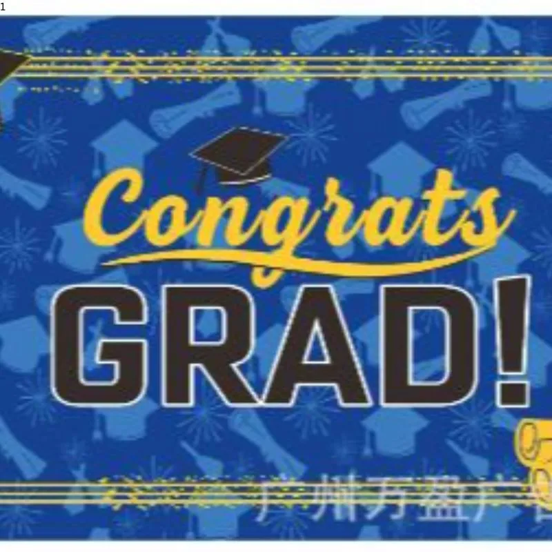 Cross-Border New Graduation Season Banner Graduation Party Door Curtain Outdoor Decorative Background Cloth Hanging Flag Festival Hanging Flag Hanging Cloth Choice 5