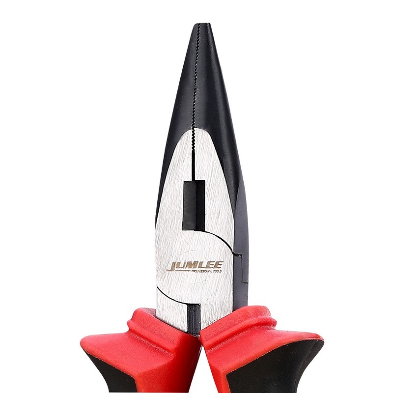 JUMLEE Tools pliers needle-nose pliers Long nose pliers 8 inches 1657-8 Specification drawing