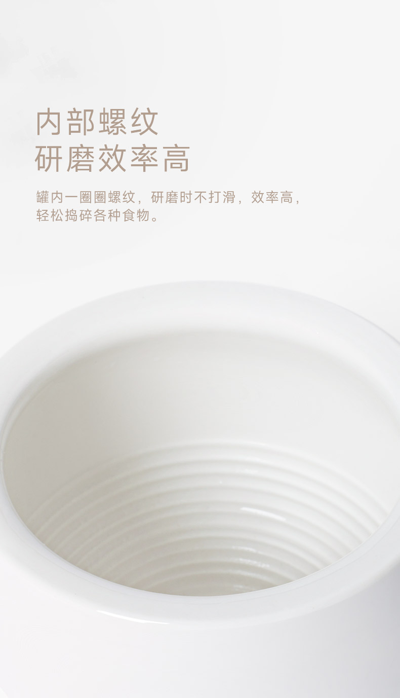 Tao Bao Wang Ceramic Garlic mashing Machine, garlic mortar, household manual mashing jar, multi-functional garlic puree and garlic paste grinder pic 6